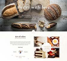面包坊网站PSD模板：Bakery Website